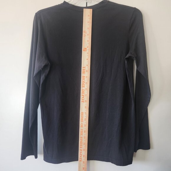 Balmain Paris Black Long Sleeve T-Shirt Size Small 100% Cotton Read Description - Picture 11 of 12
